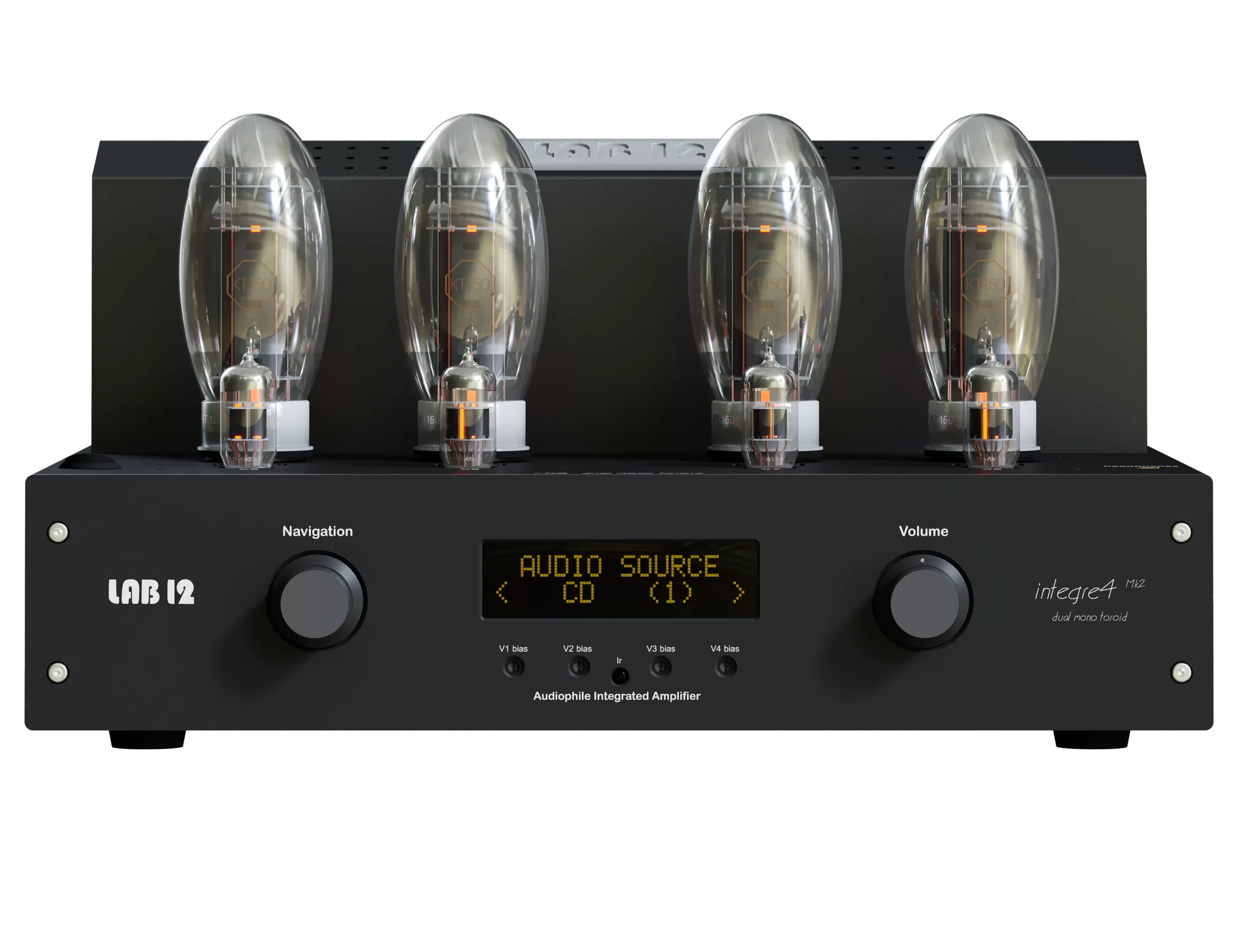 Lab12 Integre4 MK2 integrierter Röhrenverstärker Frontansicht