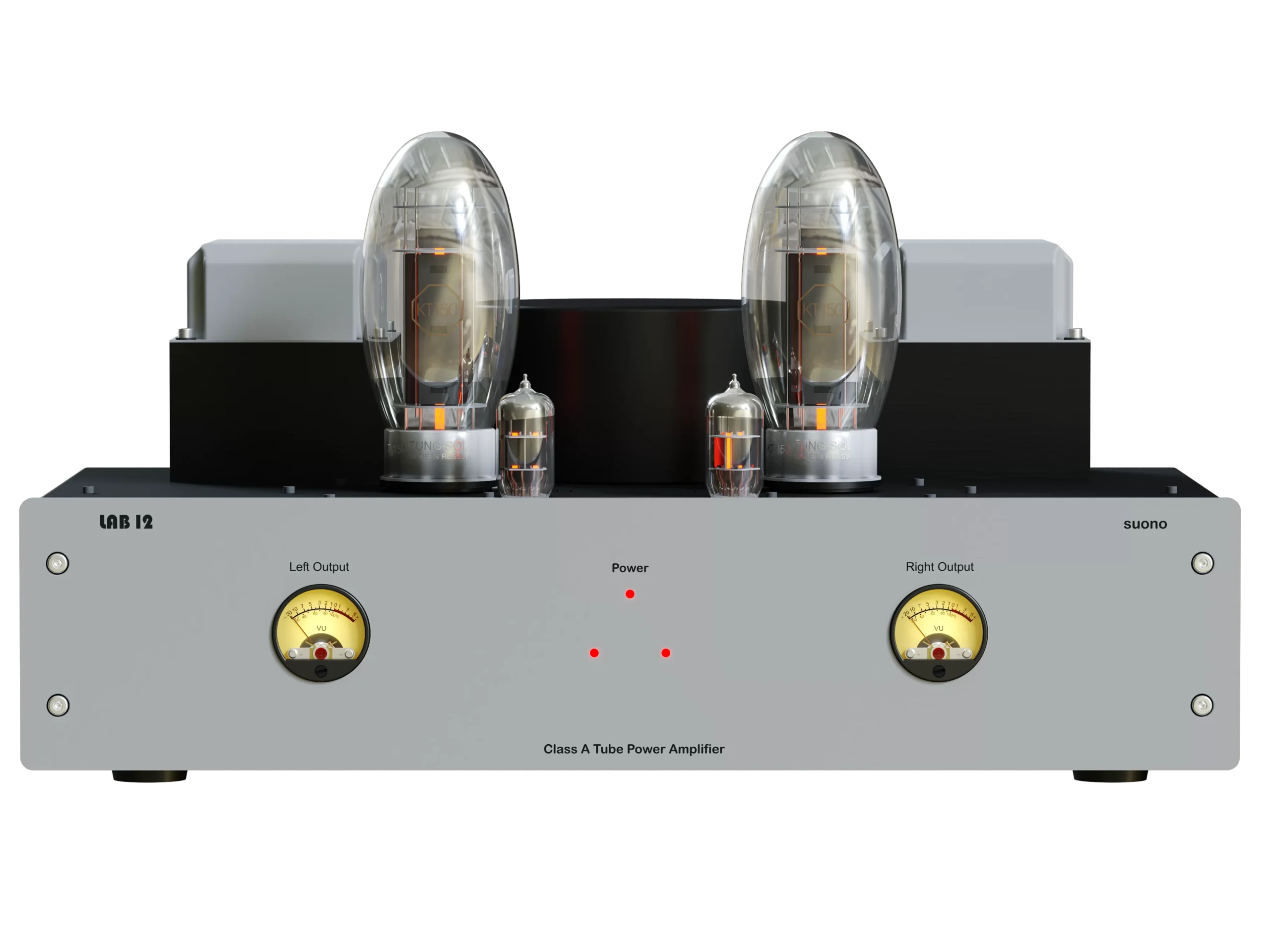 Lab12 Suono Mk2 Toroid Röhren-Endstufe Rückseite mit Anschlüssen