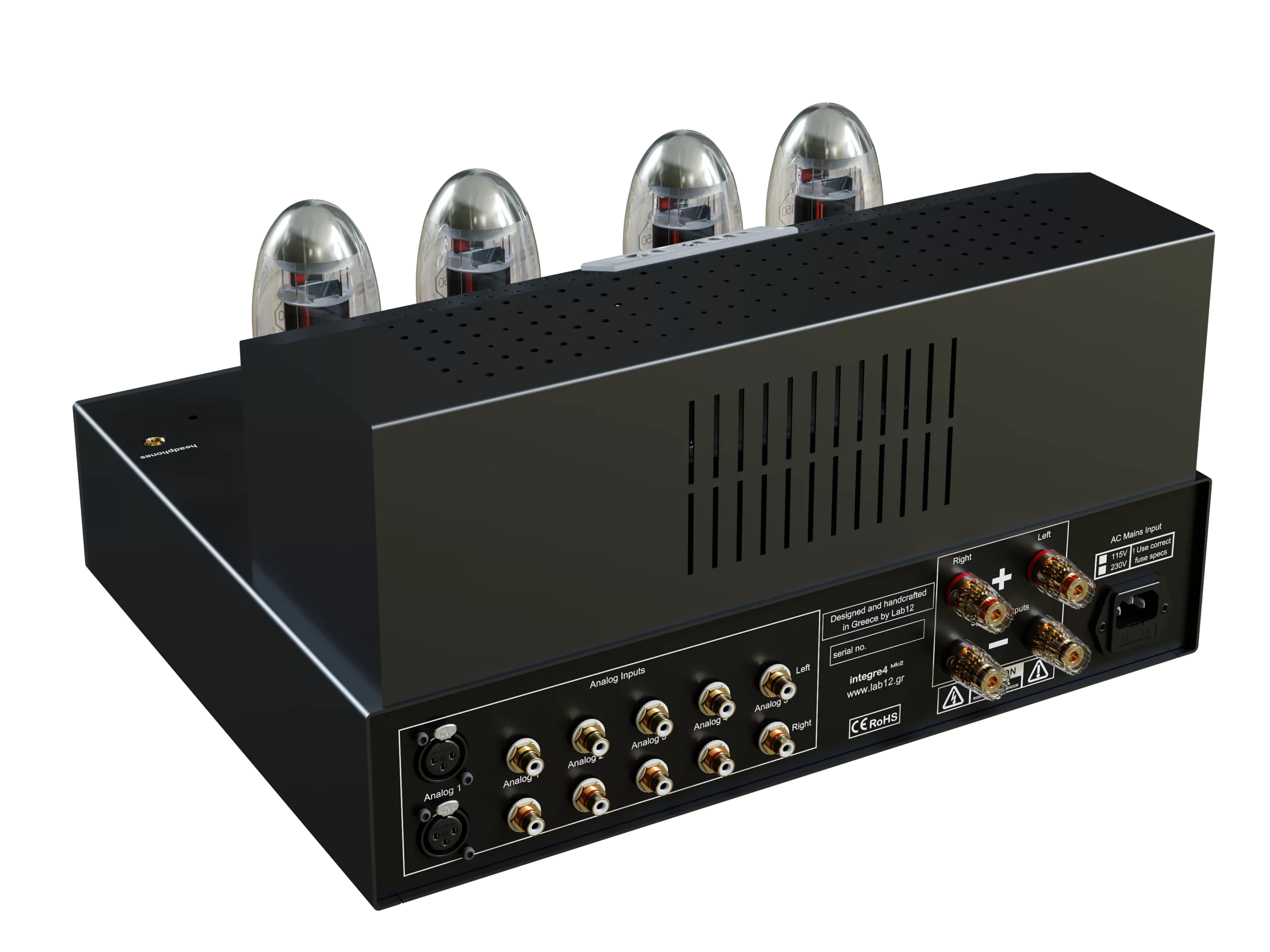 Lab12 Integre4 MK2 Toroid Röhrenverstärker Rückansicht